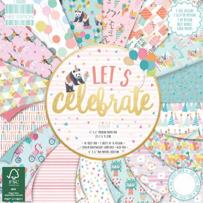 First Edition Let's Celebrate Designpapier - Paper Pad